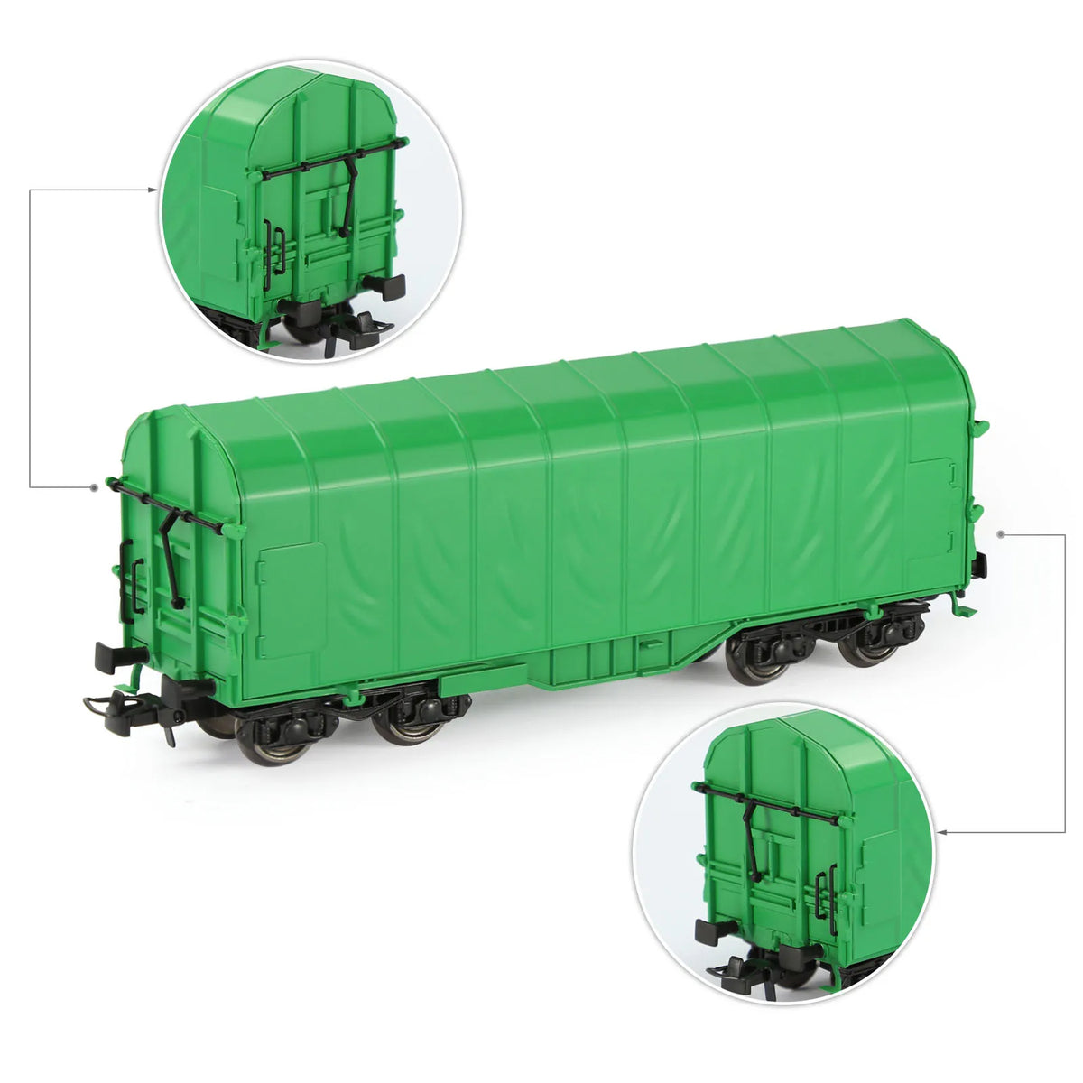 C8762 Evemodel Model Trains HO Scale 1:87 Covered Coil Wagon Freight Car