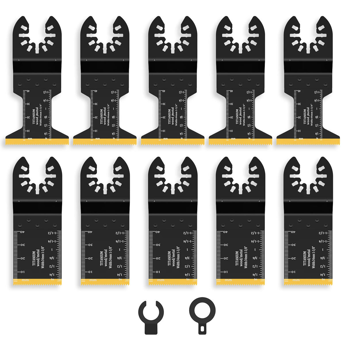 Titanium Oscillating Saw Blades Carbide Tooth Multitool Blades Cutting Metal,Steel Nails,Screws, Multi Tool Saw Blade Cutting