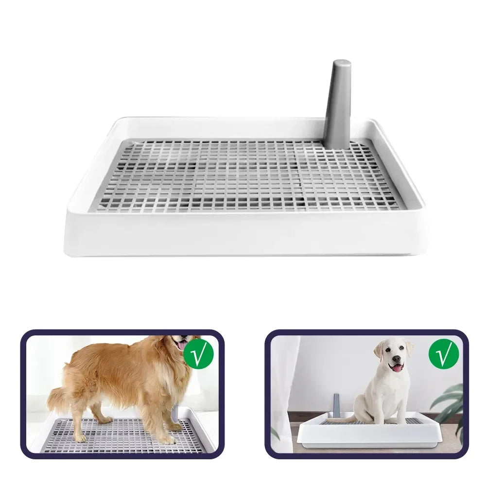 Pet Dogs Pee Training Tray Dog Toilet Puppy Potty Urinal Lavatory Basin Plastic Chiens Pets WC Toilet Cleaning Potty Puppy Tray