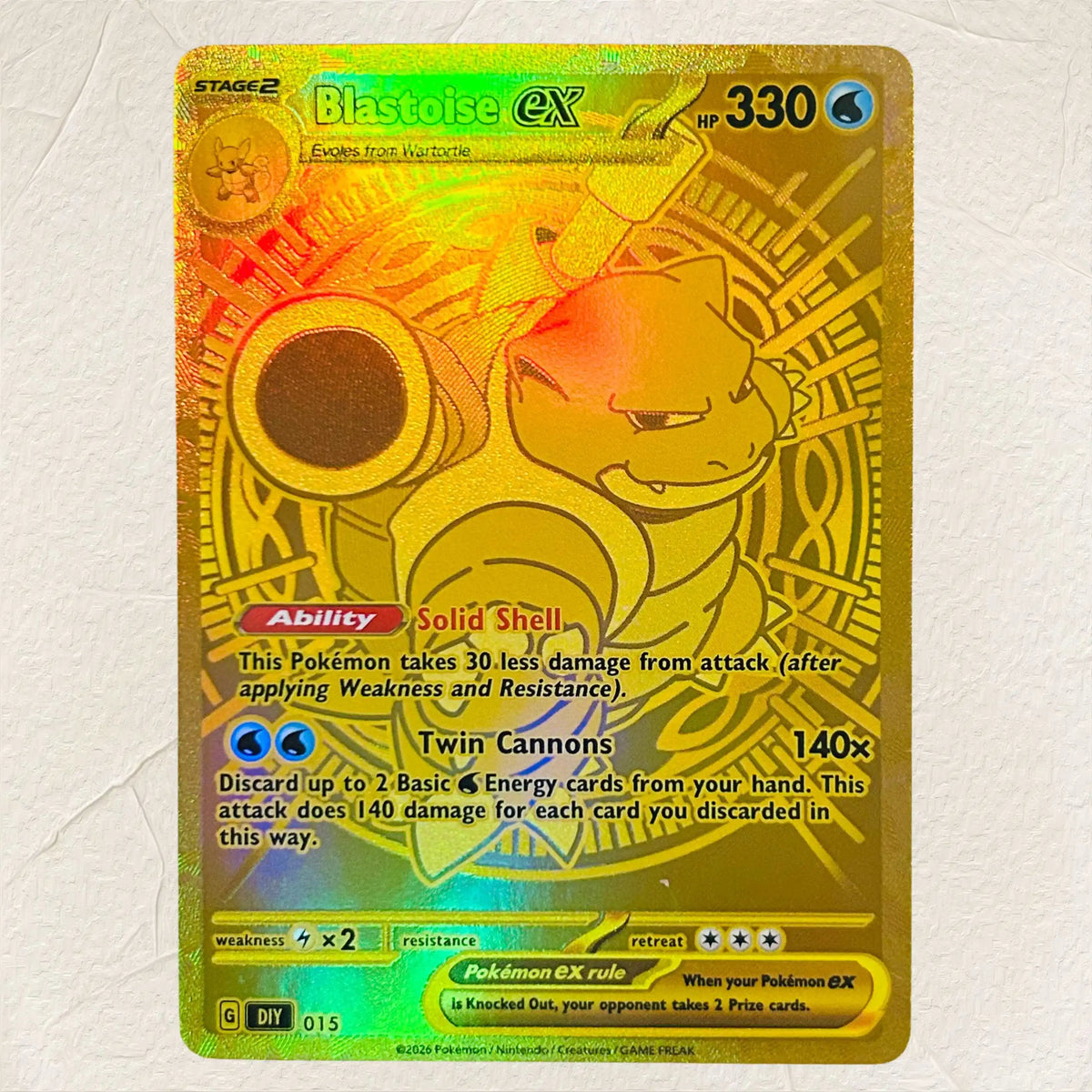 DIY Mew EX 012 Gold Foil Texture Cards English Version Collectible Grade Premium Anime Collection Cards