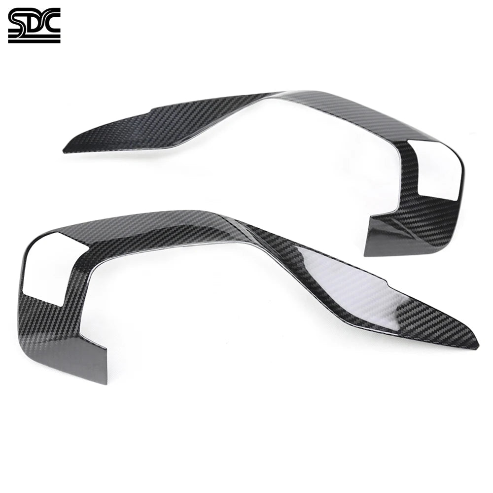 G87 M2 Real Dry Carbon Tail Light Trim Covers For BMW M2 G87 CS 2023+ Prepreg Carbon Fibre Rear Bumper Rear Light Eyebrow Lid