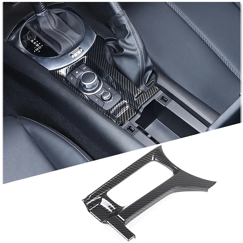 For Mazda MX-5 MX5 ND 2016-2024 ABS Carbon Fibre Interior Kit Dashboard Console Gear Shift Panel Cover Trim Stickers