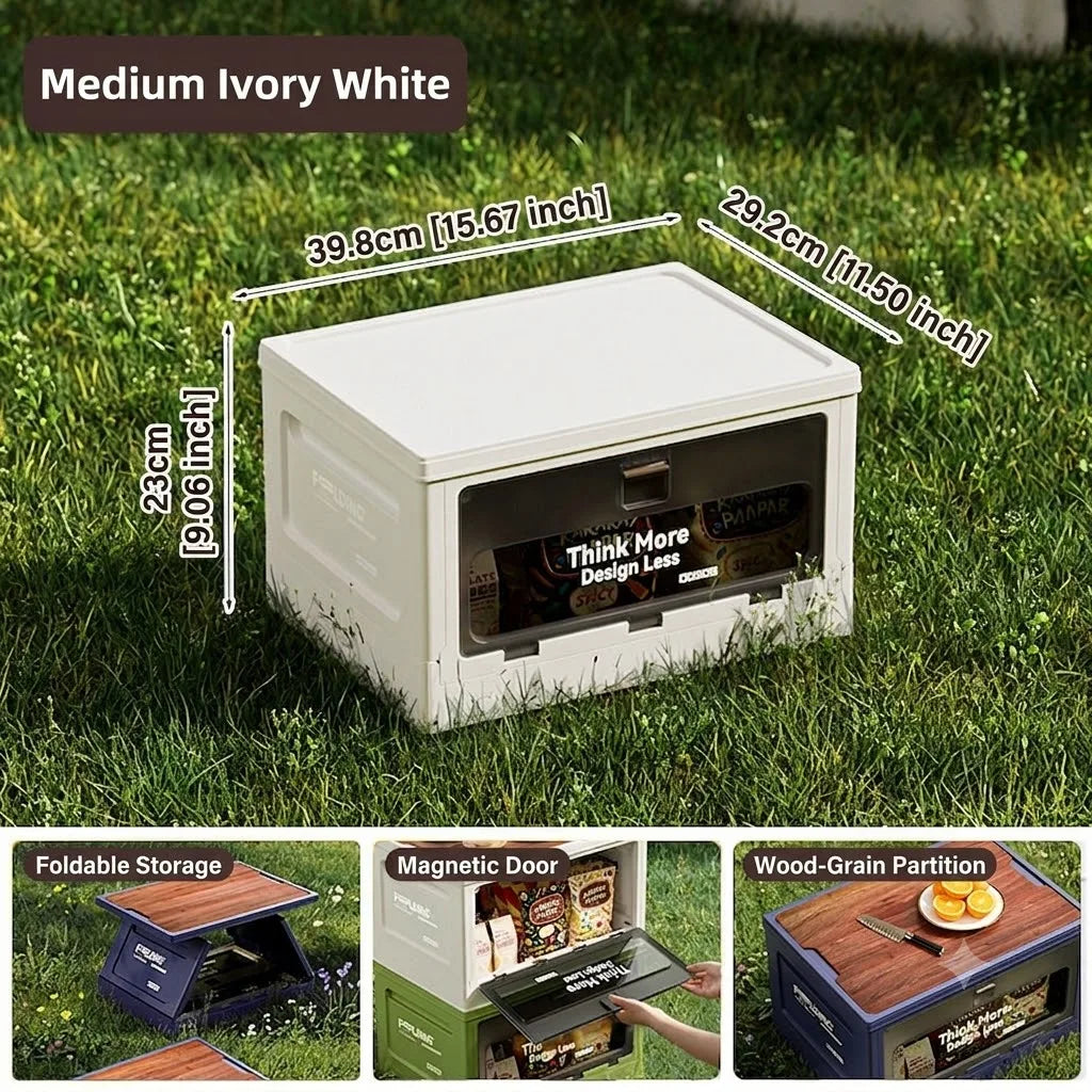 Large-Capacity Storage Box, Outdoor Sub-Box, Trunk Organizer Box, Vehicle-Mounted Camping Collapsible Storage Box, Storage Box