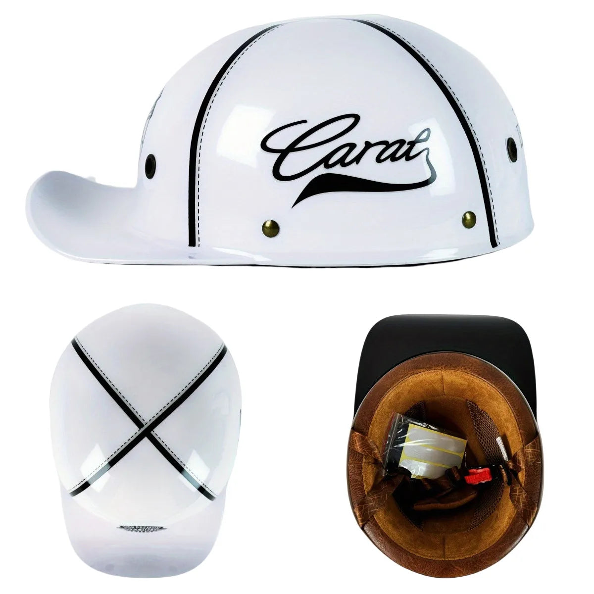 Summer Motorcycle Casque DS Baseball Cap Helmet Retro Helmets Vintage Open Face Scooter Cruiser Chopper Gangster