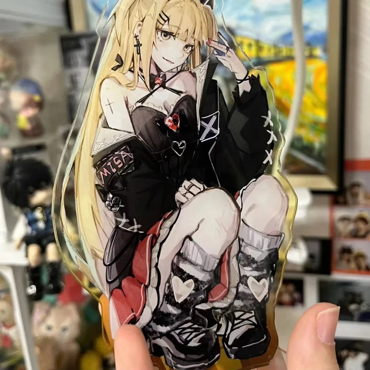 Stylish Death Note Desktop Ornaments Stand Card Acrylic Exquisite Cartoons Yagami Light Student Decorate Collect Figure Gifts