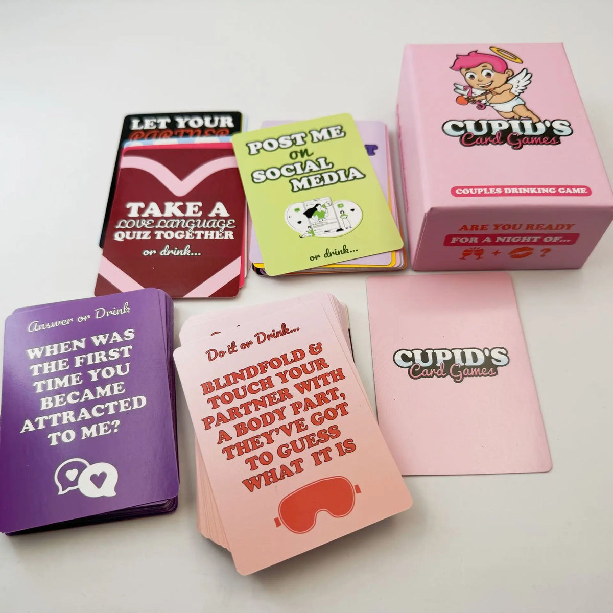 New Cupid Card Game Couples Drinking Game for Adult Dating Nights Bedroom Game for Male and Female Pairs Valentine's Day Gift