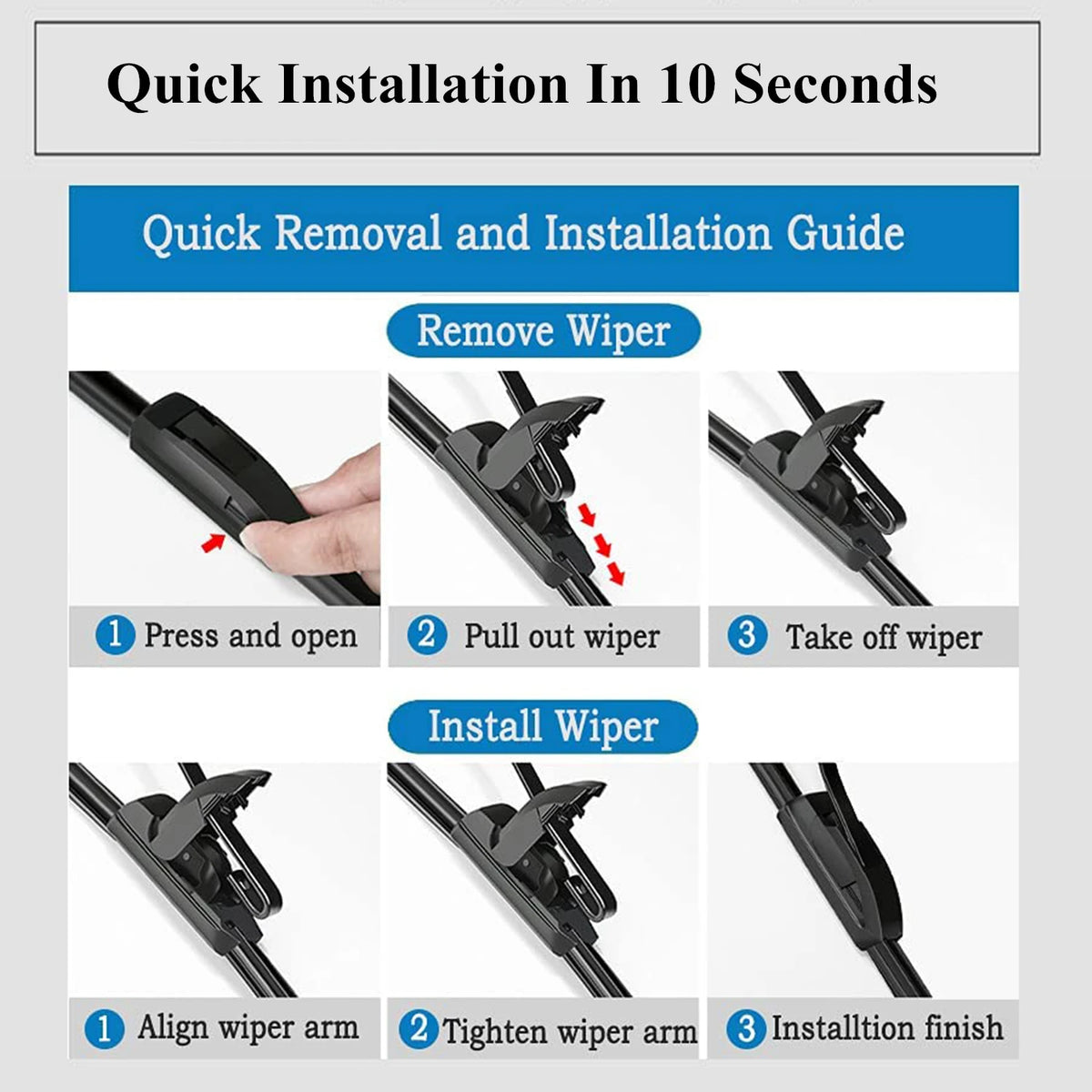 16" 18" Front Window Windshield Wiper Blades Set for Suzuki Jimny 2019-2026 JB64 JB74 Windscreen Wiper Car Exterior Accessories