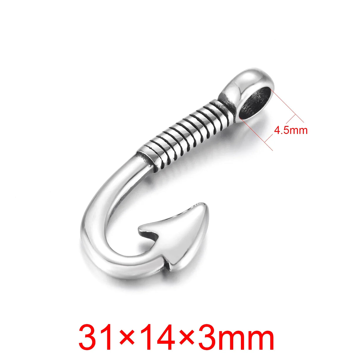 Stainless Steel Hooks Pendant Bracelet Clasp Fishhook Jewelry Making Findings Charms DIY Supplies Accessories Wholesale