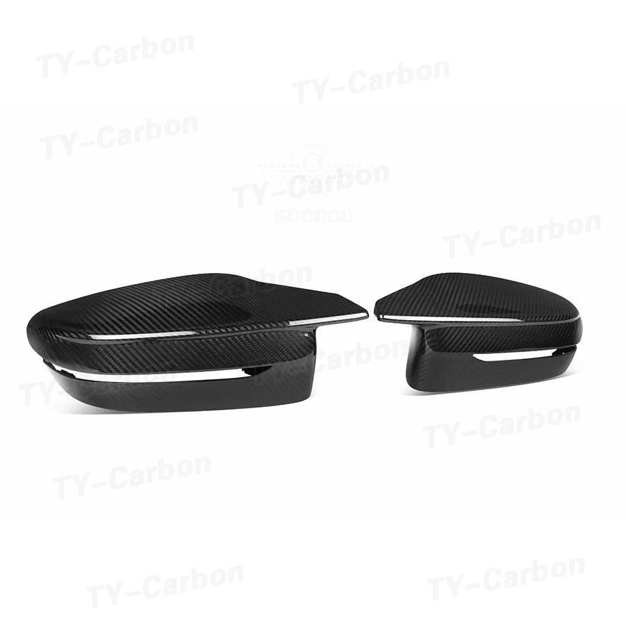 Real Dry Carbon Fiber Side Door Mirror Cover for BMW M2 G87 M3 G80 M4 G82 G83 G42 Replacement Rear View Mirror Car Accessories