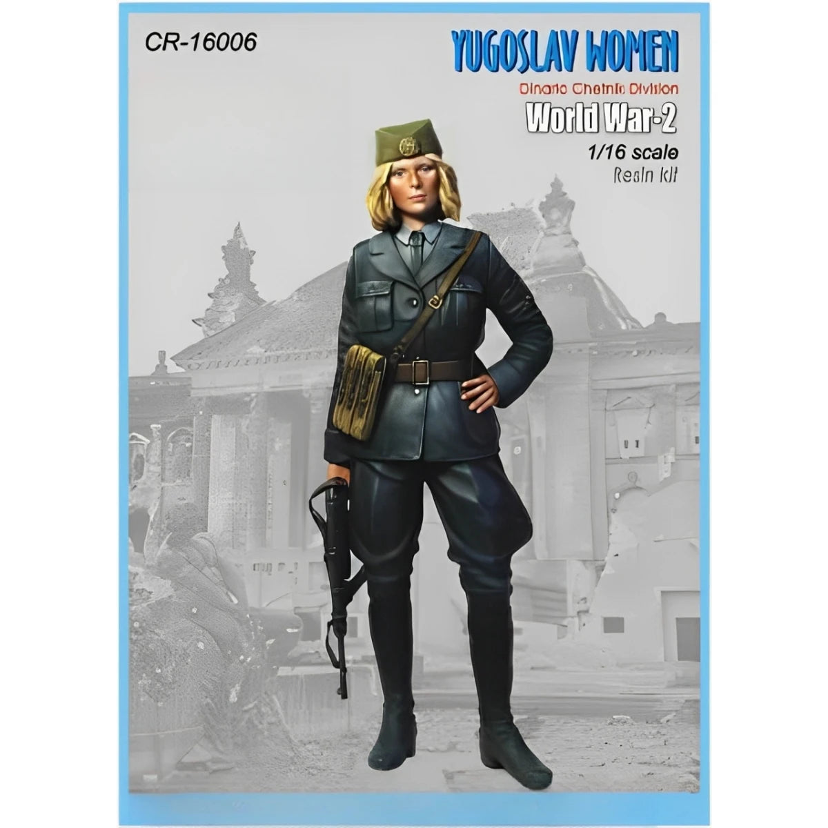 1/16 resin soldier model GK - Yugoslav female soldier - unassembled and unpainted DIY kit 1157R
