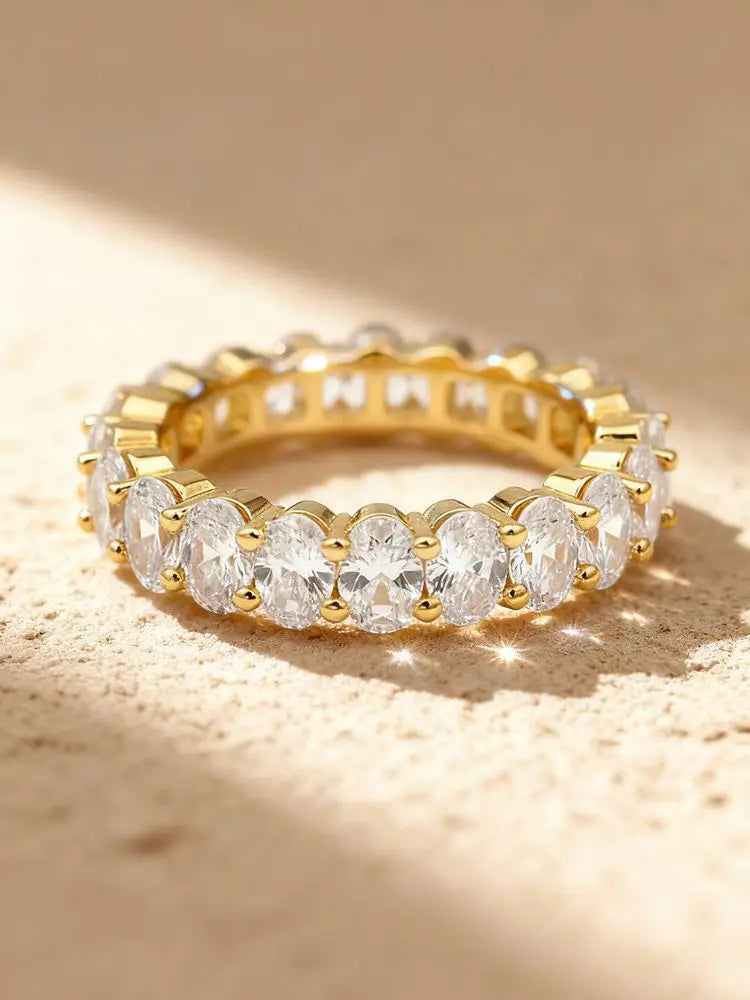 925 Sterling Silver Fashion Original Oval Zircon Ring for Women Gift Engagement Wedding Party Luxury High Quality Fine Jewelry