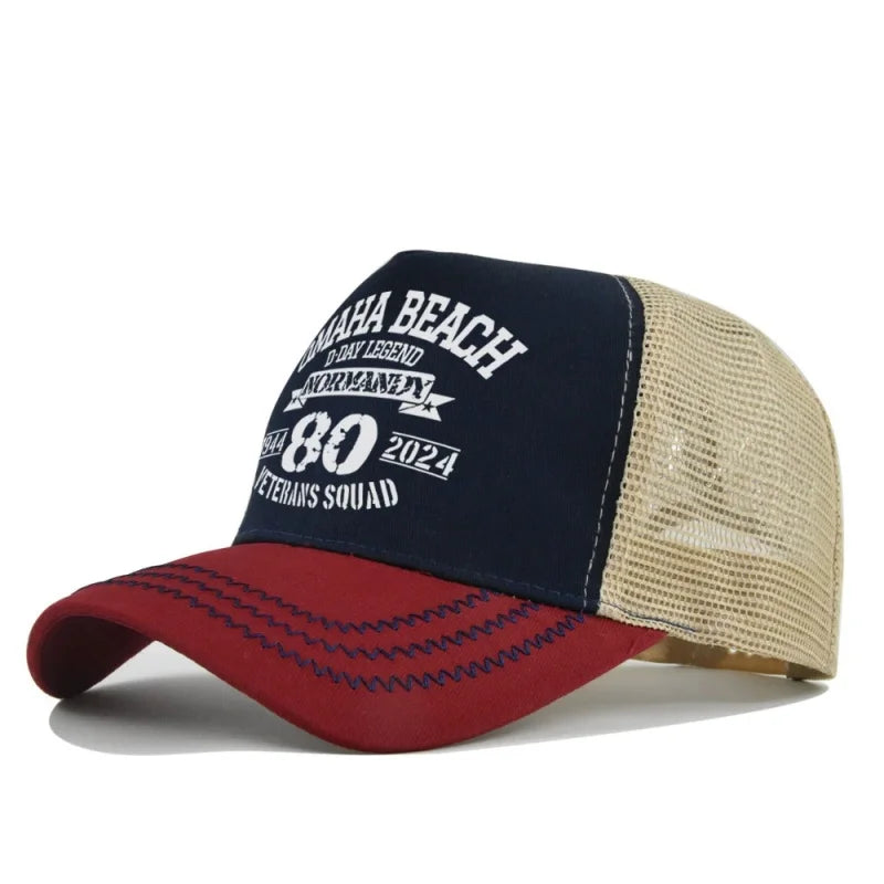 New Fashion Spring Summer Printed Mesh Breathable Baseball Cap Gorras Personality LOGO for Men WomenCouples Visor Hat Casquette