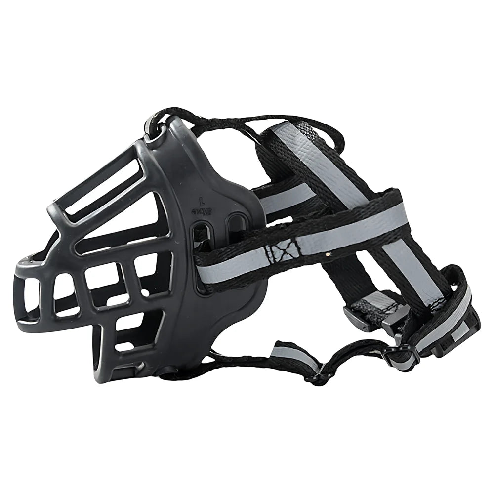 Reflective Dog Muzzle, Pet Anti-Bite Bark Mask for Medium Large Dogs, Pet Dog Bark Stopper, 1PC