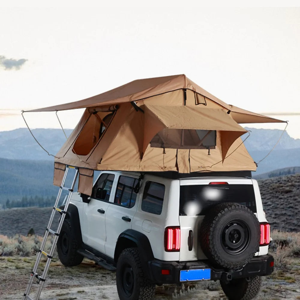 Aluminum 4 Person Rooftop Tent Hard Shell Camping Tent for Car Aluminium Hard Shell Roof Top Tent