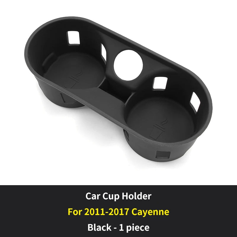 For Porsche Cayenne Macan Center Console Bottle Holder Insert Anti Slip Drink Organizer Auto Accessories Silicone Car Cup Holder