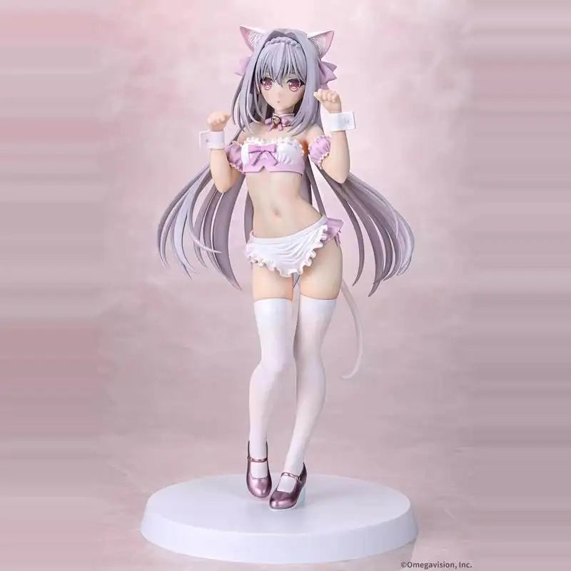 Anime Figure Q Six 1/6 Sakurakoji Luna Cat Ear Maid Tsuki Ni Yorisou Otome No Sahou Collectible Model
