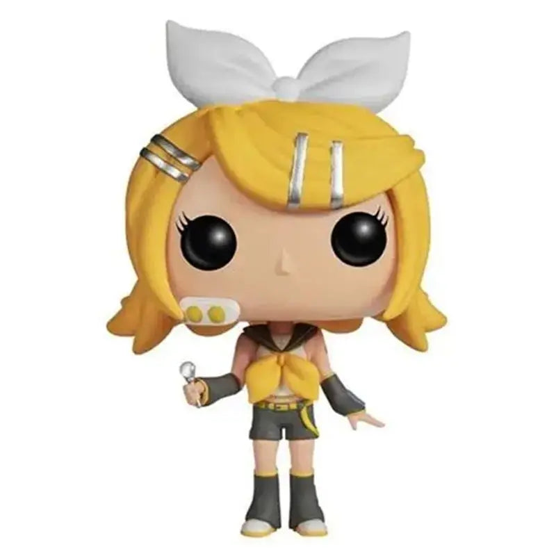 FUNKO POP Anime Hatsune Miku Keyring Pocket Pop Keychain Toy Action Toy Figures Key Chain Vinyl Figure Doll Toys for Children