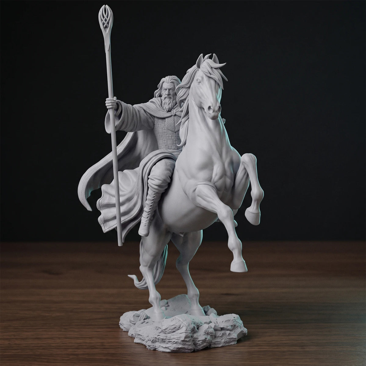 1/18 1/12 The Wizard on Horseback Unpainted Unassembled 3D Printing Model Garage Kits (Requires Painting and Assembly)