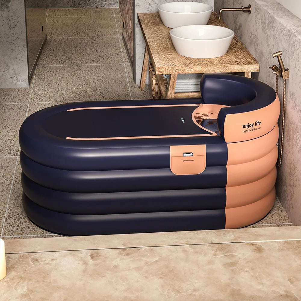Bath Bucket Folding Adult Bathtub Bath Bucket Full Body Bath Bucket Inflatable Bathtub Household