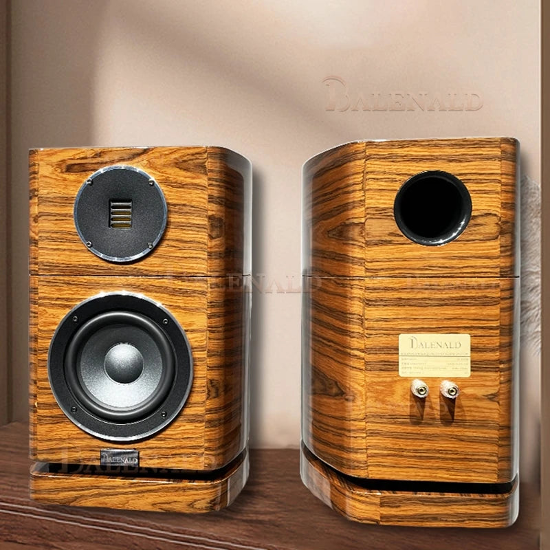 Balenald home theater speaker BD-23S wood veneer HIFI bookshelf speaker pneumatic tweeter silver speaker high fidelity passive a