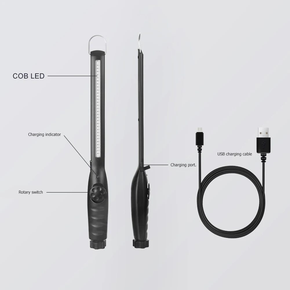 30 LED UV Sterilizer Lamp Rechargeable Handheld Ultraviolet Disinfection Bactericidal Lamp UVC Germicidal Light for Home Office