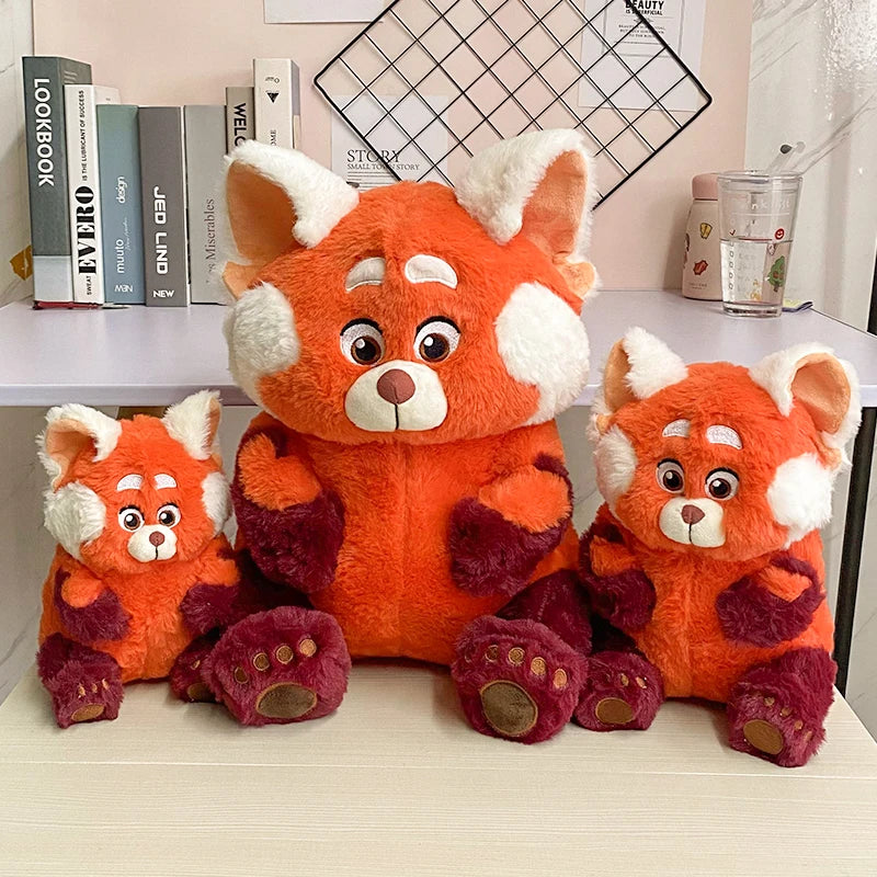 Turning Red Cute Red Panda Plush Toy Soft Cuddly Stuffed Animal Cartoon Panda Plushies Appease Doll Xmas Gifts Girl