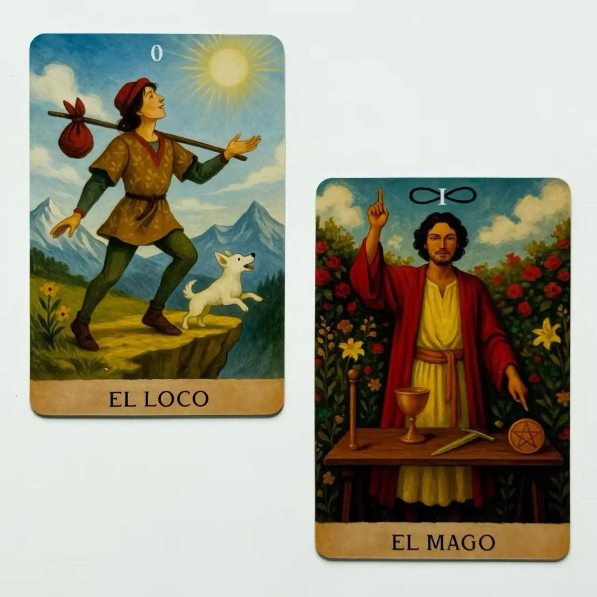 Spanish Tarot Deck, 78 Tarot Cards for Beginners with PDF Guidebook, Future Decision & Divination Game, 12x8cm,Card Games