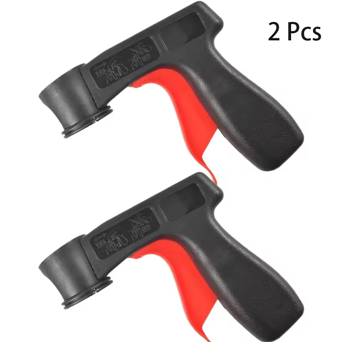 1/2 Pcs Plastic Portable Spray Paint Handle, Universal Reusable Car Color Changing Film Pasting Self Spraying Hand Spray Gun
