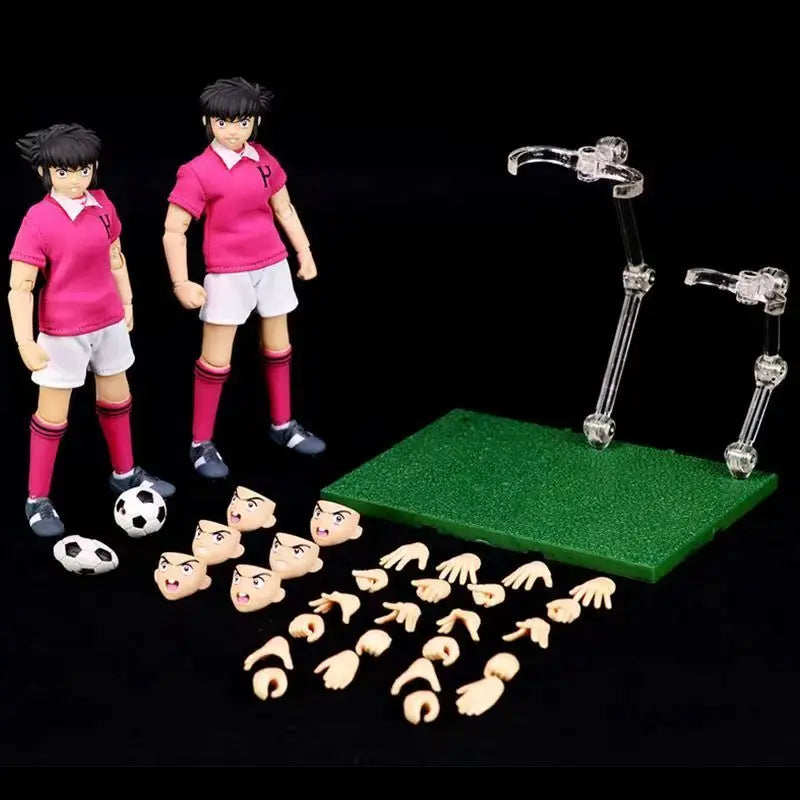 In Stock GT Great Toys Captain Tsubasa 2‑Pack Figure, Taro Misaki & Teppei Kisugi Action Figure Toys Collection Gifts
