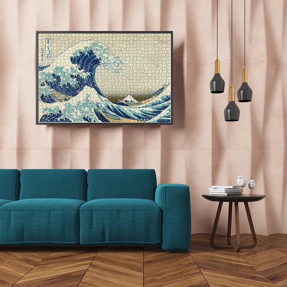 MaxRenard Adults 1000 Piece Difficult Jigsaw Puzzles 50*70cm The Great Wave Off Kanagawa Environmental Theme Series