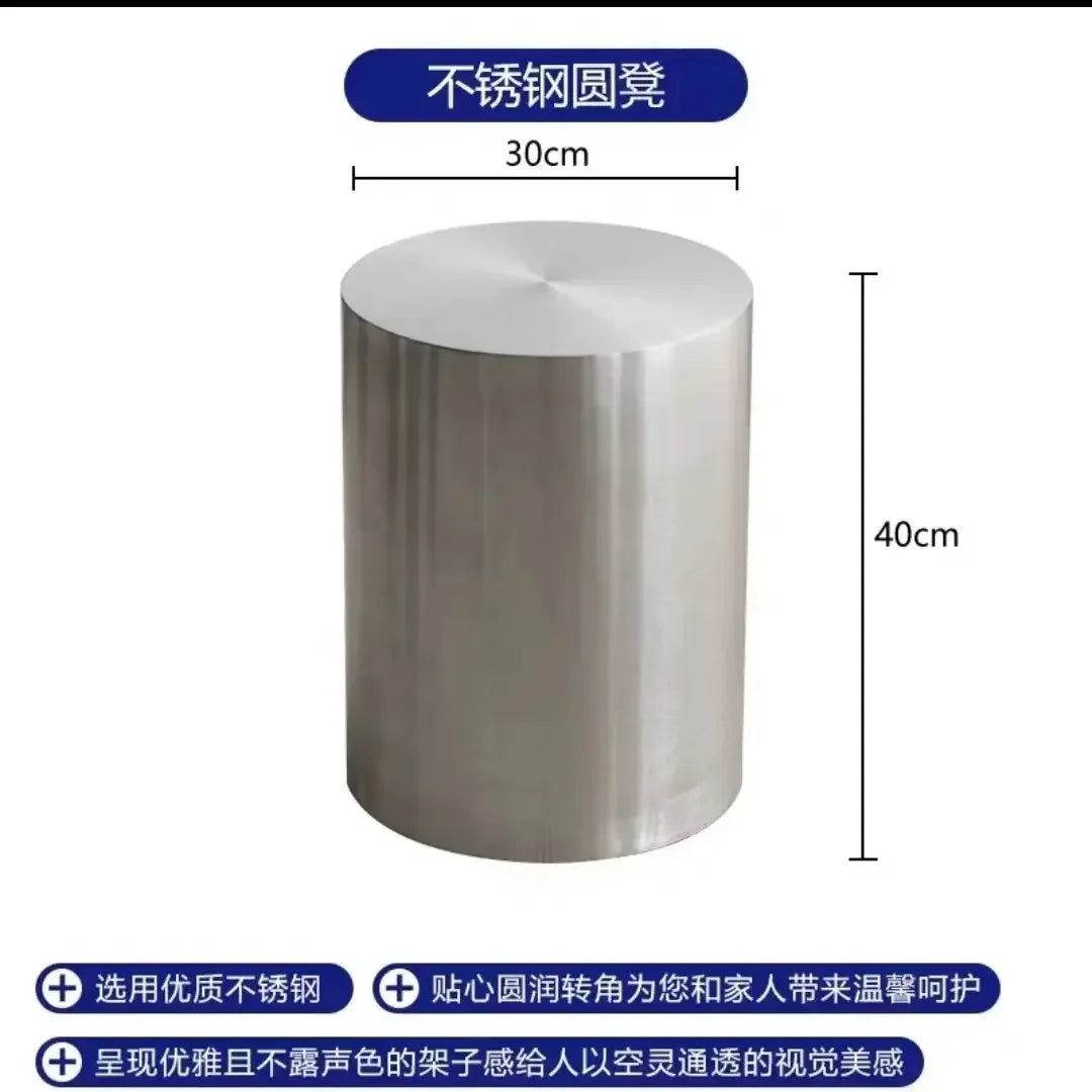 Metal Craft Stainless Steel Home Living Room Sofa Side Table Home Living Room Stool Bedroom Dressing Stool Study Desk Stools