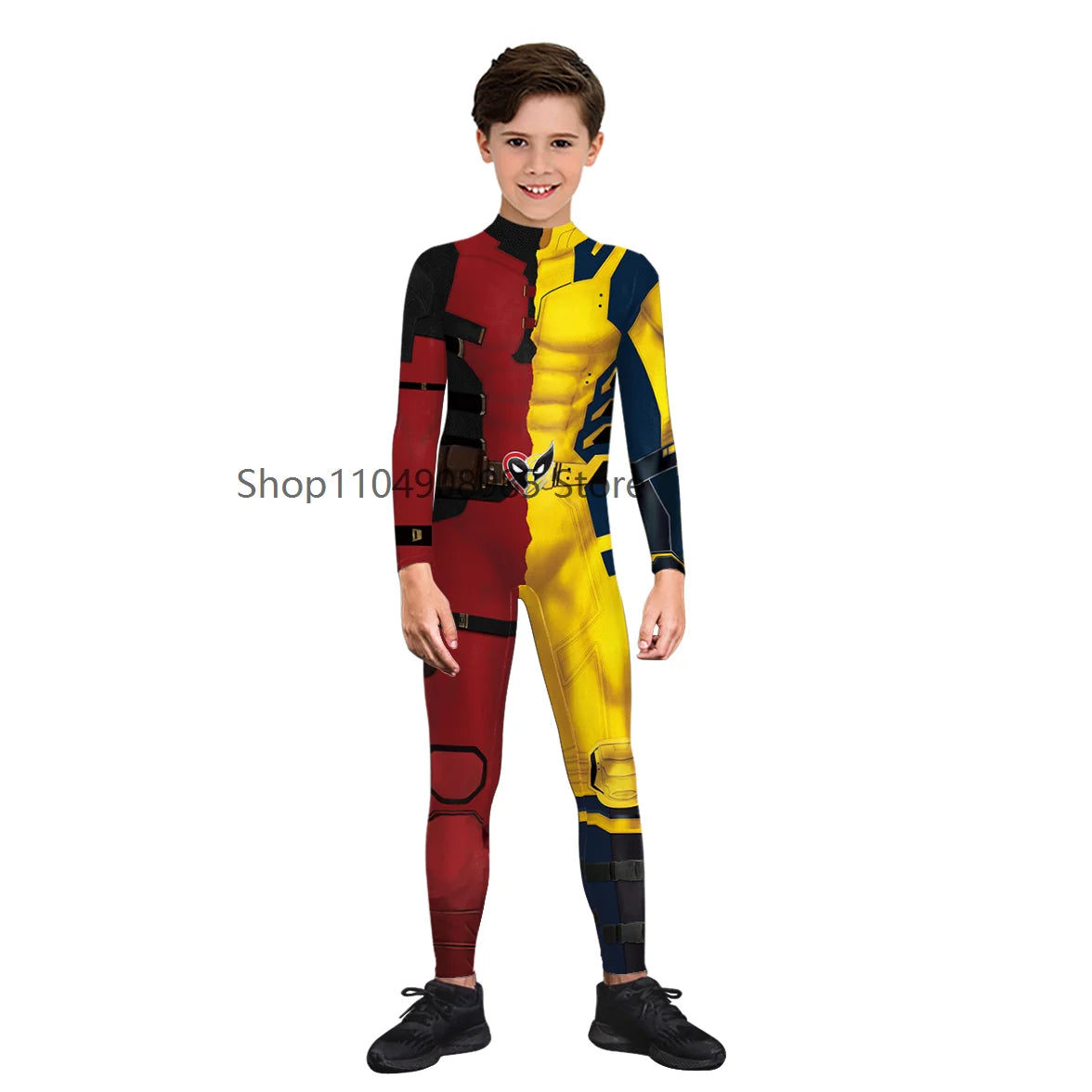 Halloween Cosplay Costume Zombies Skeleton Print Jumpsuit Boys Girls Zentai Suit Xmas Party Clothes Gifts Children Cartoon