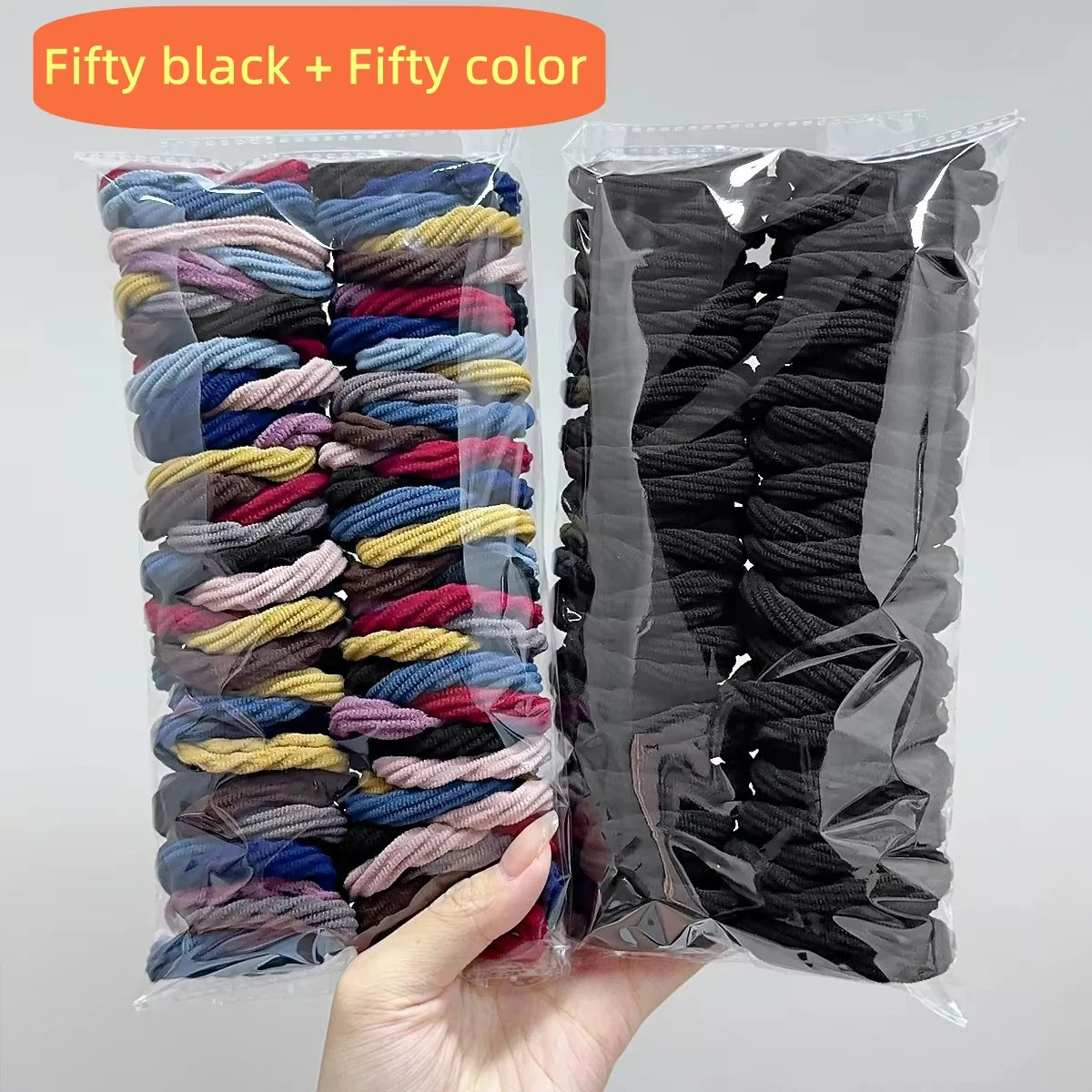 100 Seamless, High Elasticity, Durable Korean Style Hair Accessories with Elastic Bands Suitable for Daily Use