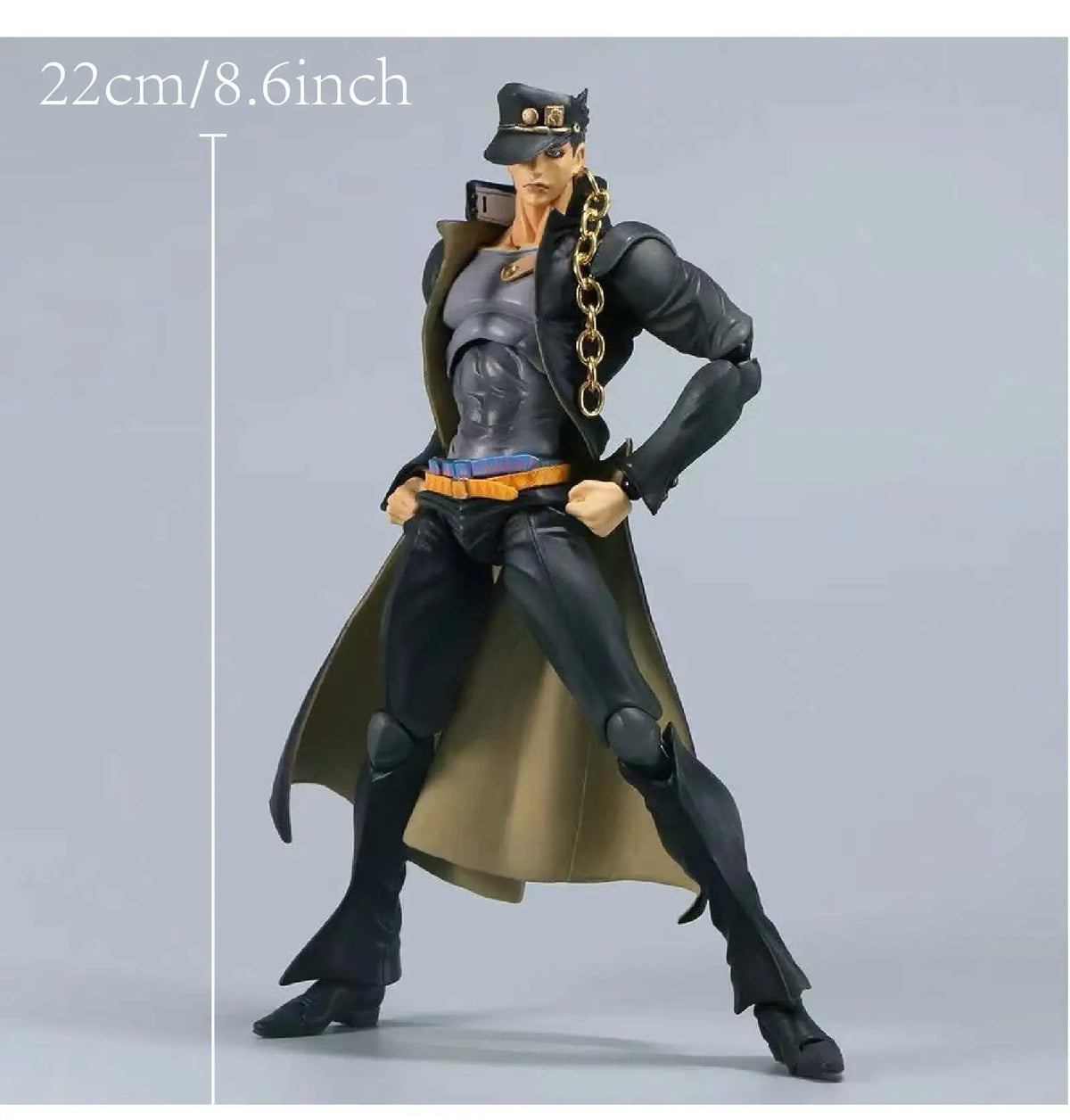 22cm 8.6 inch Anime Star Platinum Jotaro Kujo Action Figures Pvc Statue Desktop Ornamen Collection Statue Model Toys Gifts