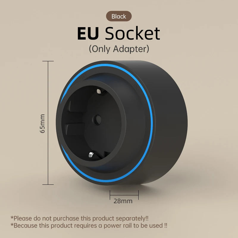 Track Socket With Switch High-end Quality Wall Power Outlet EU UK US FR Standard Universal Home Kitchen Bathroom Office Sockets