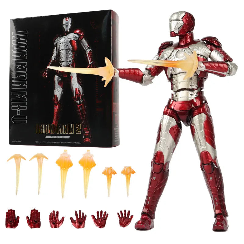 Iron Man MK85 MK50 MK20 MK5 MK7 Action Figure Model Collectible Toys birthday Gift for Children