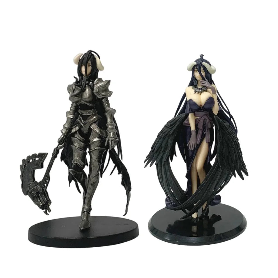 2026 Hot 18/24cm OVERLORD King of the Undead Albedo Armor Design Model Figure Collection Series Doll Toys Fans Birthday Gifts