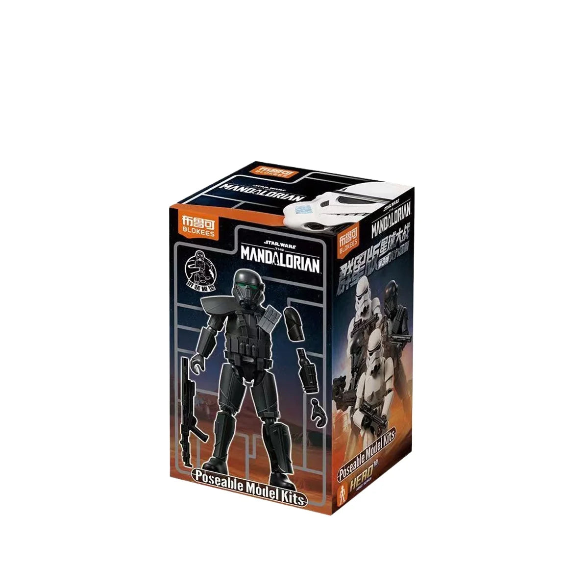 Original Blokees Star Wars Mandalorian Star Cluster Galaxy Version 03 Fire Suppression Blind Box Assembled Action Figure Model