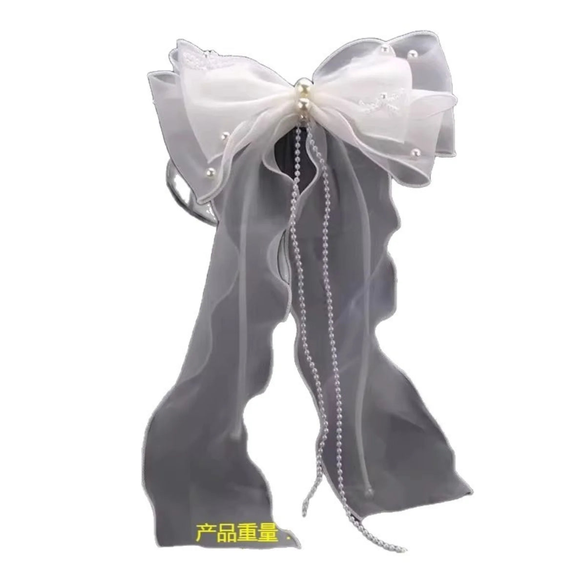 2026 New Sweet Ribbon Bow Bridal Veil, Handmade Pearl Wedding Hair Accessory Elegant Headwear For Women Bride