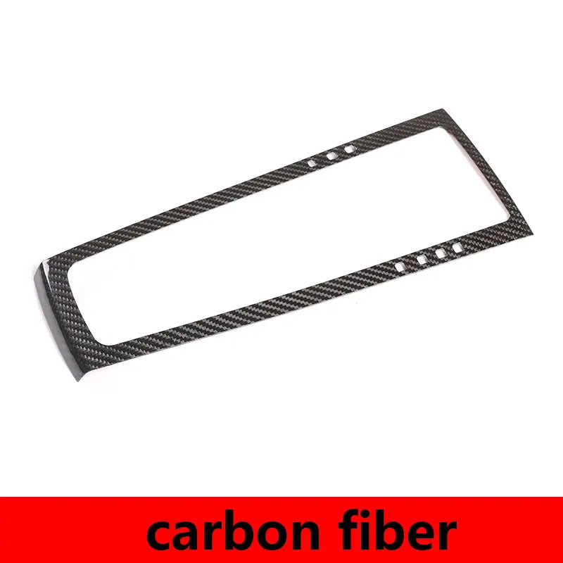 For Porsche MACAN 2014-2021 Real Carbon Fibre Car Central Control Gear Shift Panel Frame Cover Trim Sticker Car Accessories