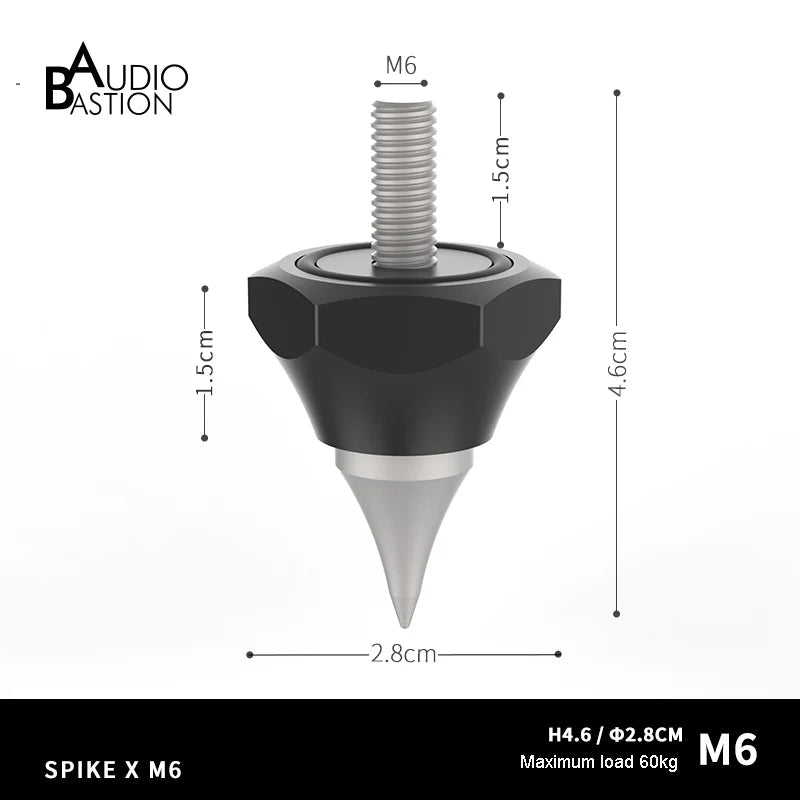 HIFI Audio Speaker Isolation Spikes 304 Stainless Steel Speakers Repair Parts Foot Nail /Pad Anti-shock Shock Absorber Vibration