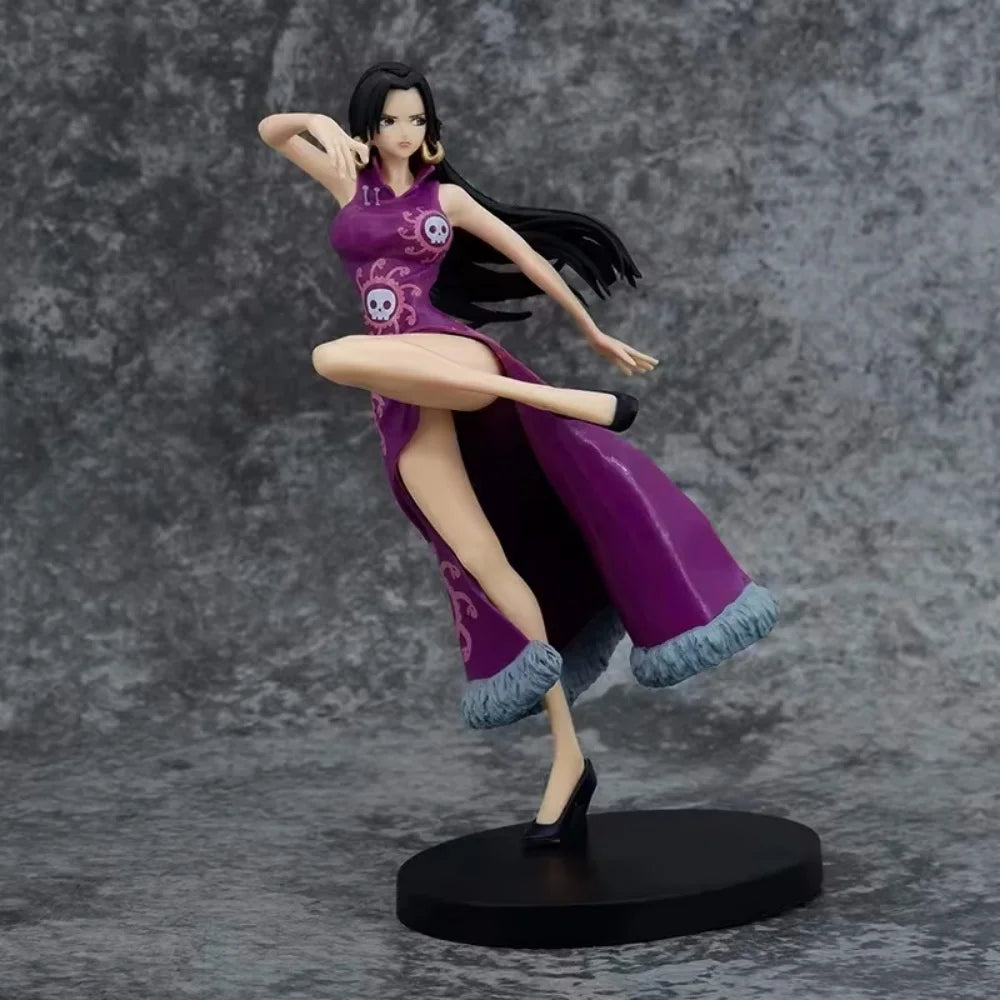 21CM Anime Boa Hancock Figures Toys GK Snake Action Figure Sexy Cheongsam Girl Doll PVC Figurines Statue 