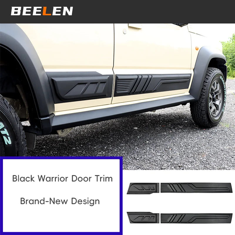 4Pcs Car Side Door Body For Suzuki Jimny 5 Door JB64 JB74 2019-2024 Molding Trim Decorative Cover Guard Plate Protective Strip