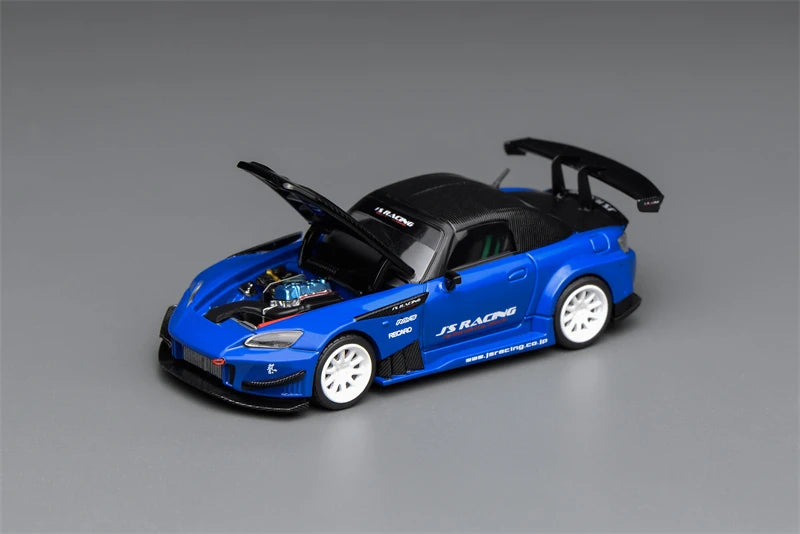 MOTORHELIX MH 1:64 EK9 JS Racing White Carbon TYPE R S2000 R34 Diecast Model Car