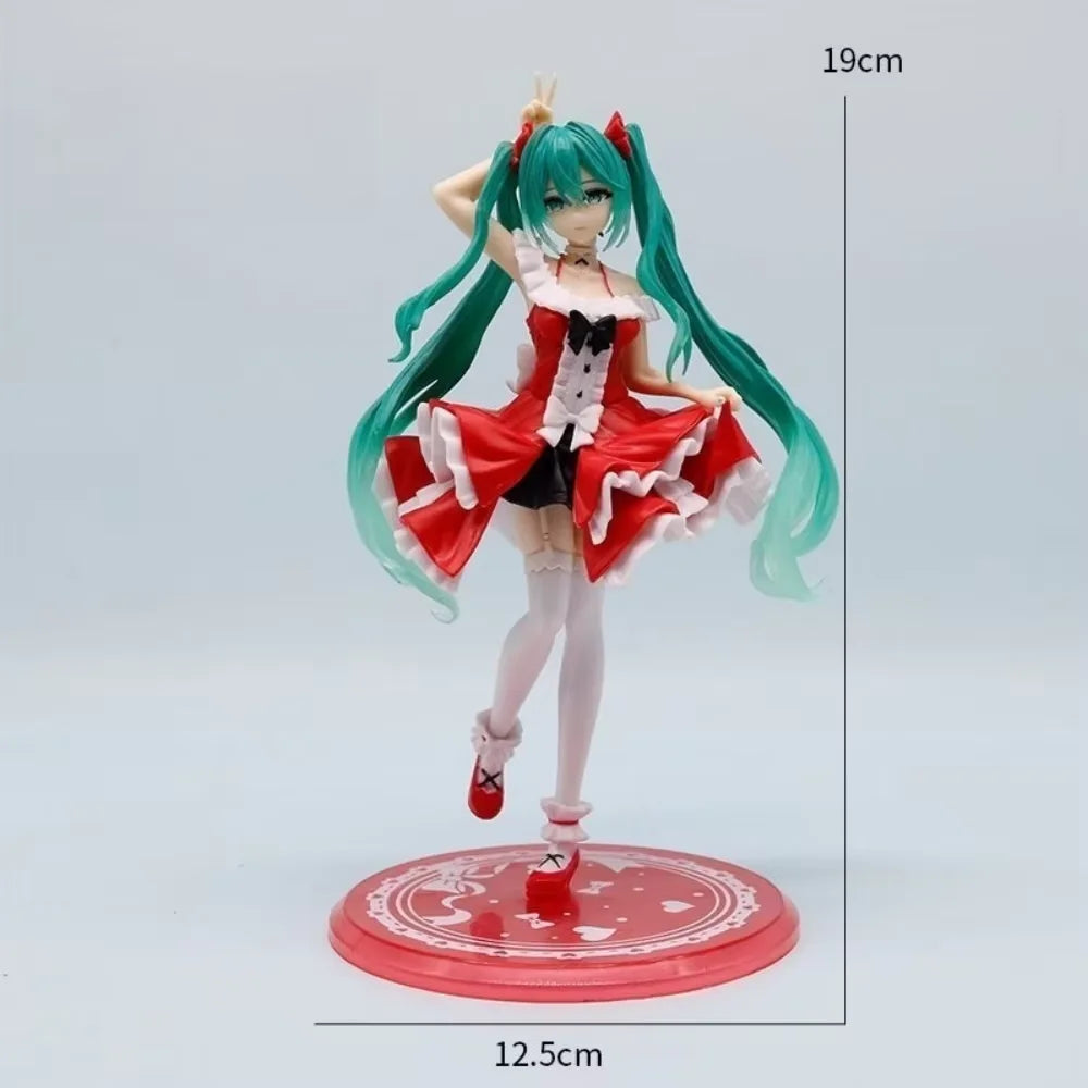 Hot Kawaii Girl Hatsune Miku Anime Figure Fashion Subclture Miku Action Figure Birthday Gift PVC Collection Model Doll Toys