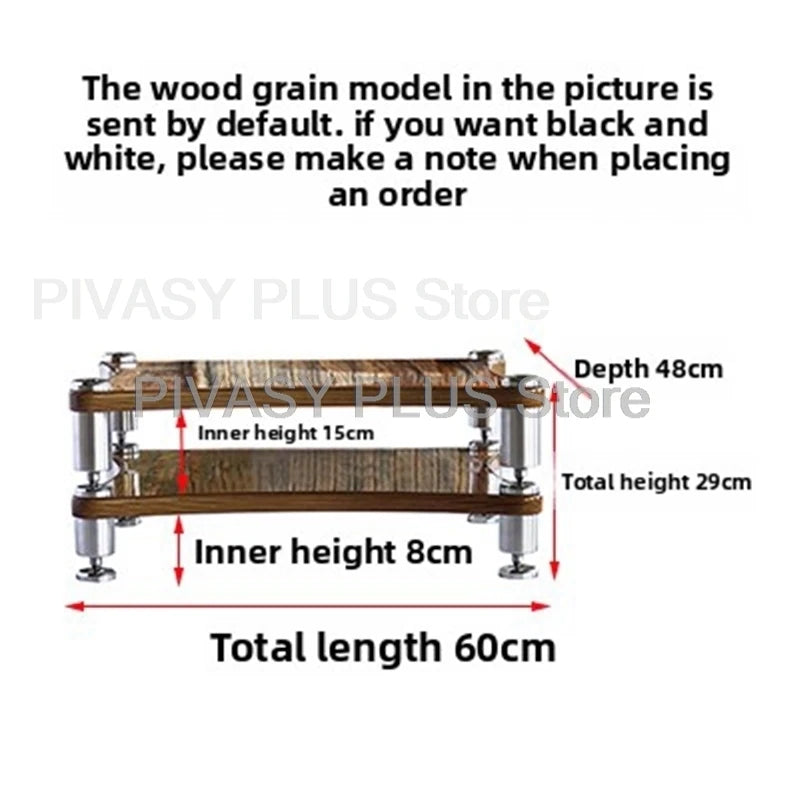 1-4 Tier Audio Rack LBE 200KG Amplifier Stand with Vibration Isolation Feet Storage Bracket SUS Leg For DJ Home Theater HiFi Amp