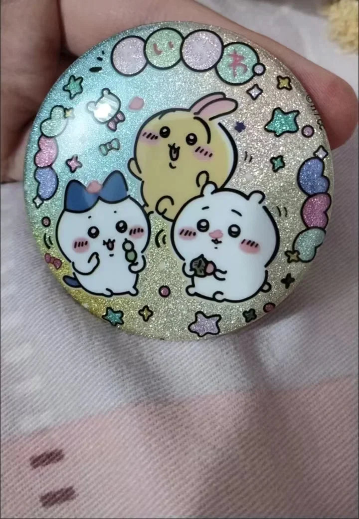 Cartoon Badge Pin Decoration Peripheral Cute Tinplate Hachiware Hachiware Usagi Usagi Gift School Bag Pendant