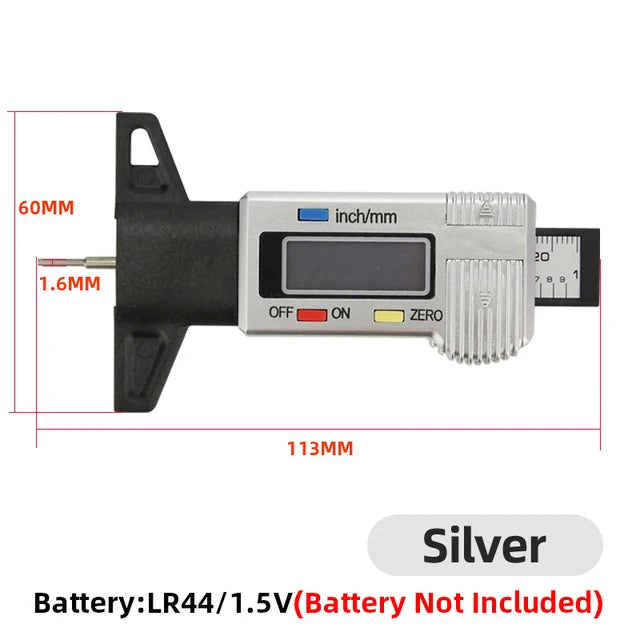 Tread Depth Gauge For Car Tyre Tire Meter Thickness Gauges Automobile Tire Wear Detection Measuring Tools Depth Caliper