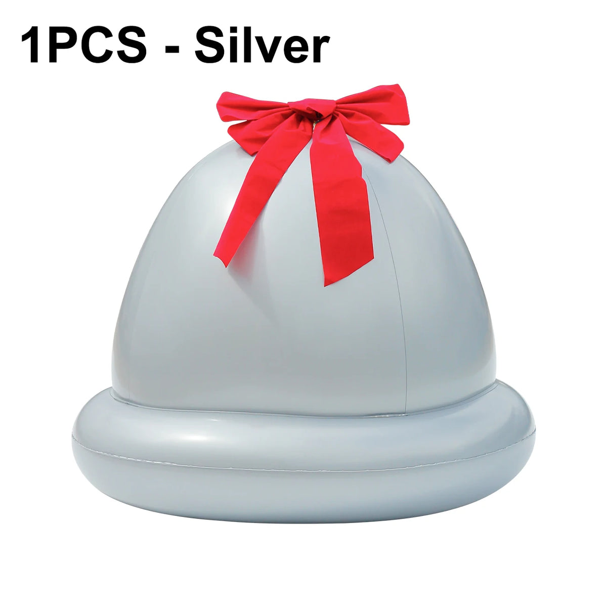1PC Inflatable Ball with Bow Giant PVC Inflatable Balloon Decor Fun Xmas Inflatable Yard Decor Outdoor Ornament
