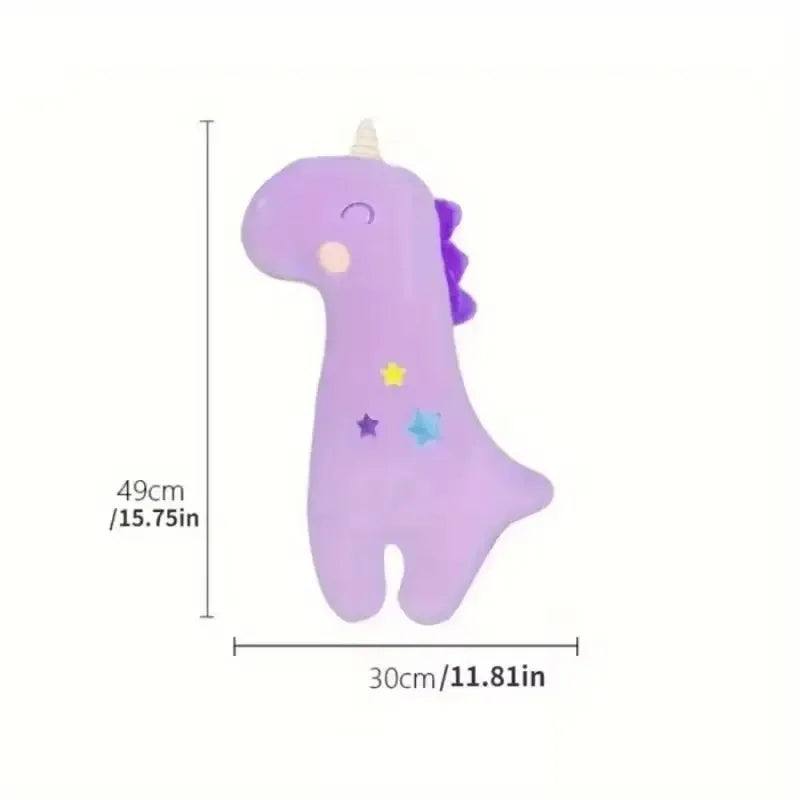 A Must - buy! Cute Dinosaur and Unicorn - shaped Car Seat Belt Shoulder Covers, Made of Plush Material, Universal for All Cars